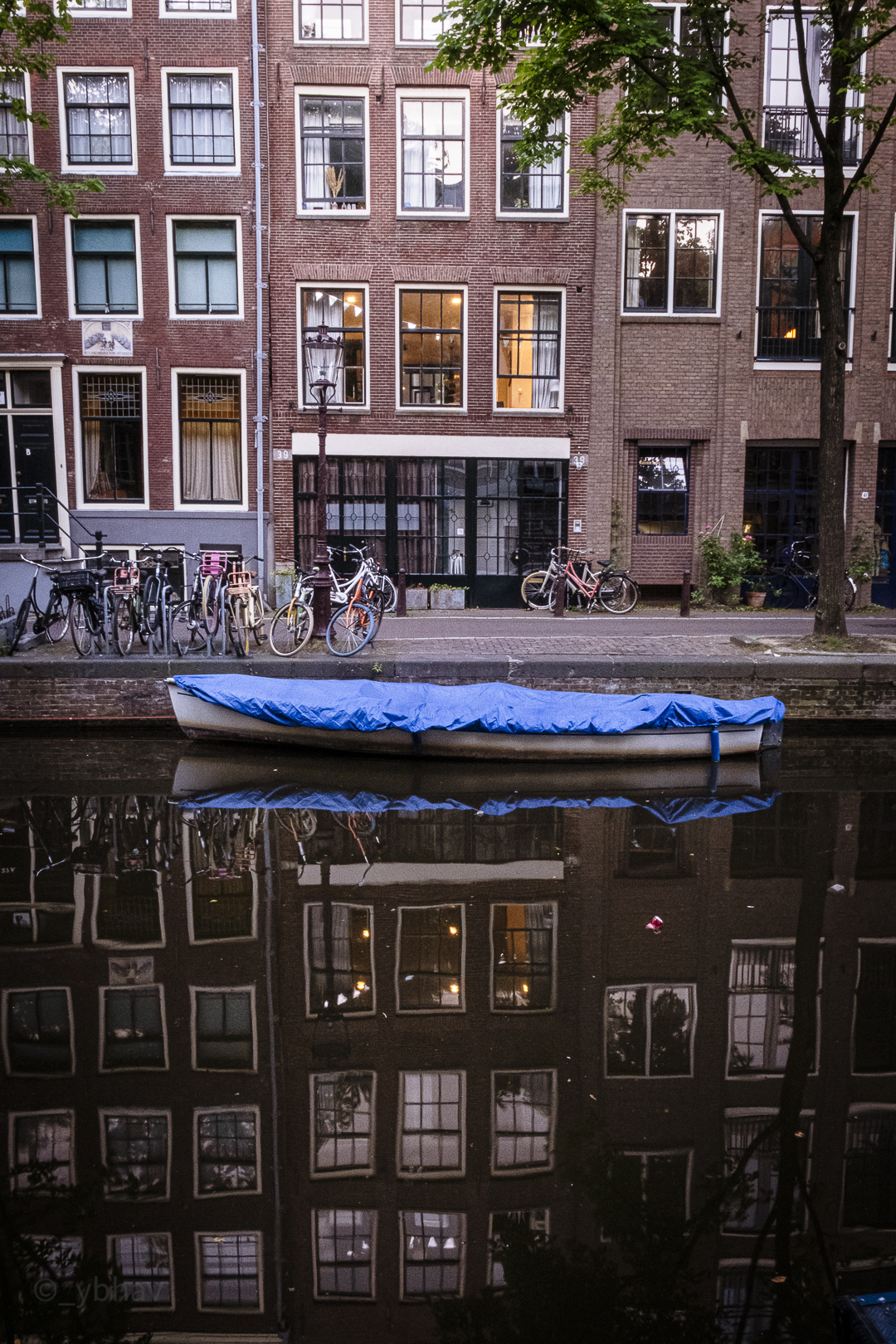Reflecting in the Canal of Amsterdam
